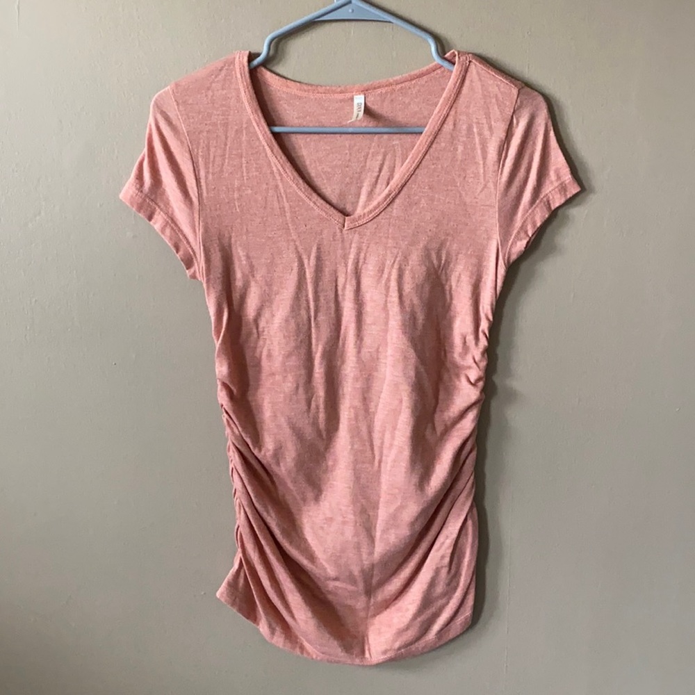 Singed sides v-neck shirt